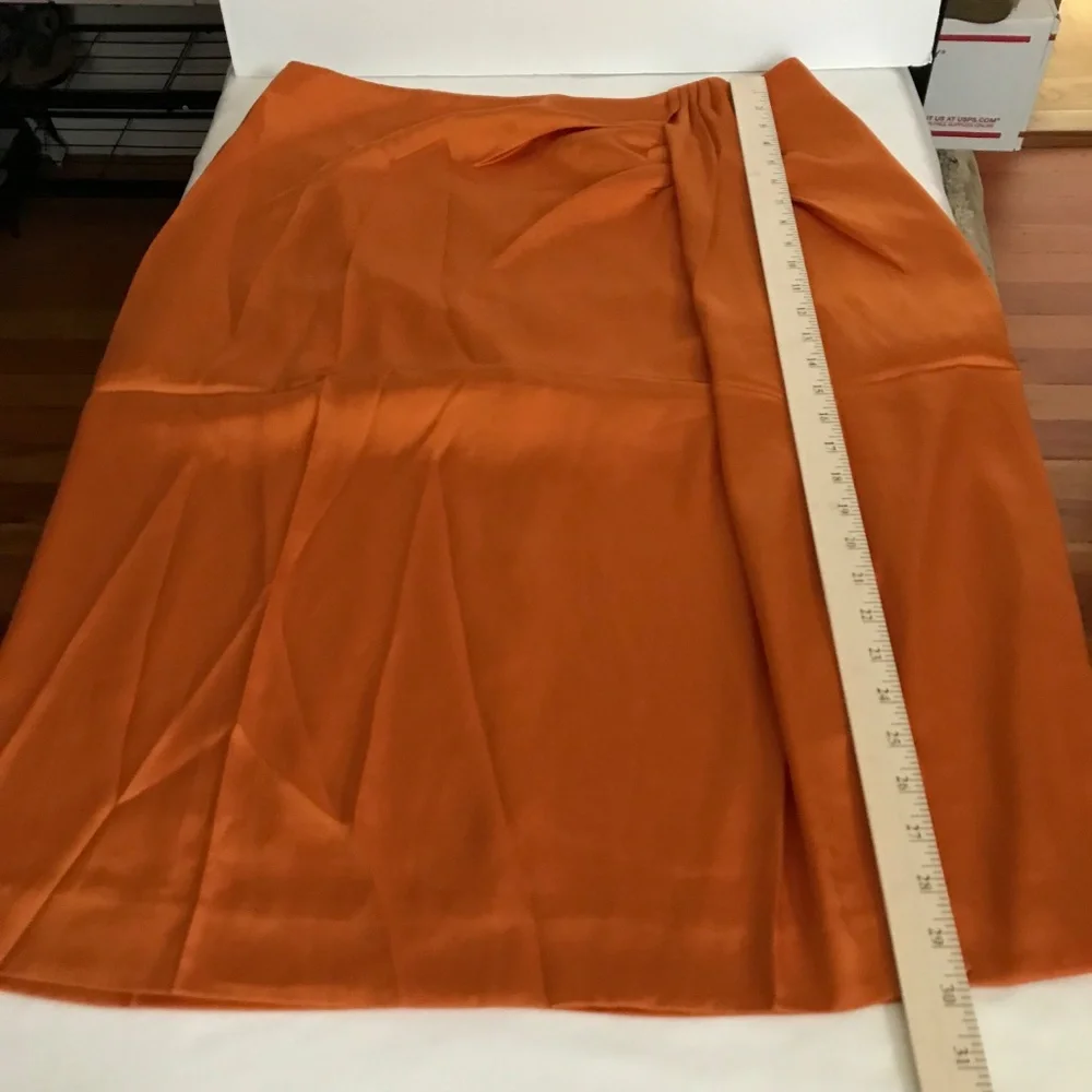 J. CREW Satin Sarong Skirt NWT Orange Spice Women’s Plus Size 16